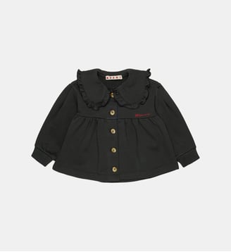 Veste avec logo et volants - Marni - Gris foncé