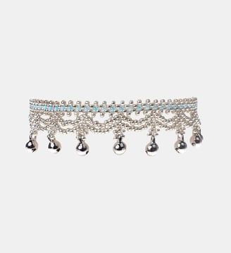 Bracelet de cheville chaîne avec breloques réglable AMAPA - Hipanema - Argenté