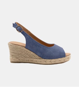 Espadrilles slingback - Jules & Jenn - Bleu denim