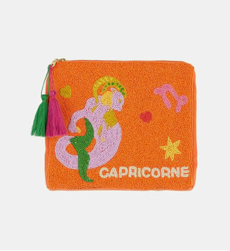 Sac pochette avec perles ASTROLOVA CAPRICORNE - Wild - Orange