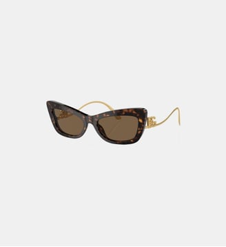 Lunettes de soleil Œil de chat DG4467B - Dolce & Gabbana - Marron foncé
