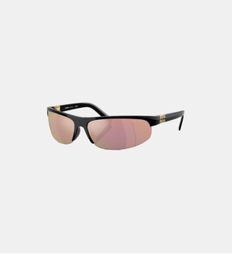 Lunettes de soleil Ovale MU A02S - Miu Miu - Noir