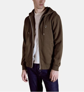 Sweat coton MESNIL - Faguo - Marron foncé