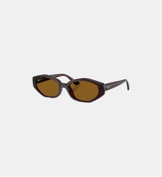 Lunettes de soleil Irrégulier RB4473D - Ray Ban - Marron foncé