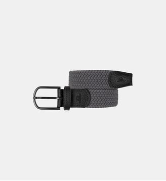 Ceinture tressée élastique unie - Billybelt - Gris