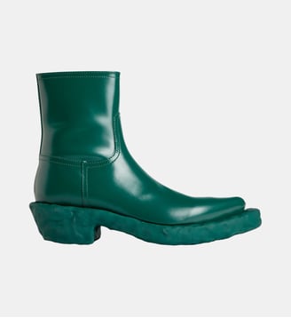 Bottes Traktori cuir - Camperlab - Turquoise foncé