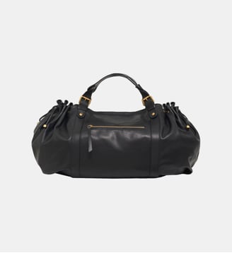 Sac de voyage en cuir - 72H - Gerard Darel - Noir