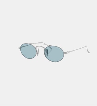 Lunettes de soleil Ovale AR6161T - Giorgio Armani - Argent