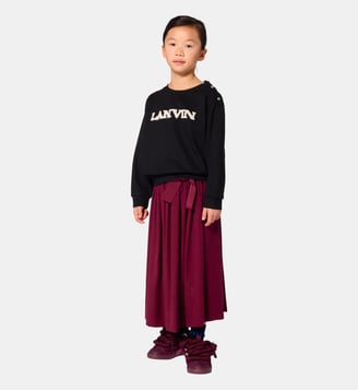 Sweat à manches longues - Lanvin Kids - Black