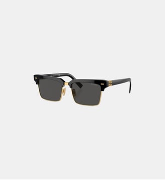 Lunettes de soleil Carré MU 10ZS - Miu Miu - Gris foncé