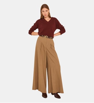 Pantalon Extra Large Lucia - Maison 123 - Beige