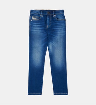 Jean coupe slim bleu moyen - D-Veel - Diesel Kids - Denim bleu