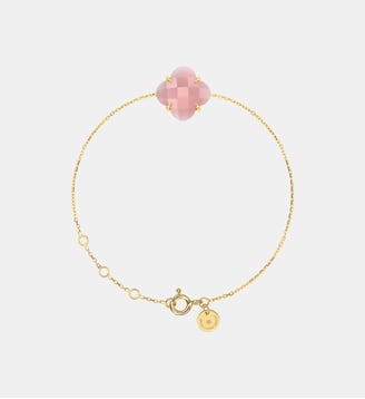 Bracelet, quartz guava, or jaune Morganne Bello