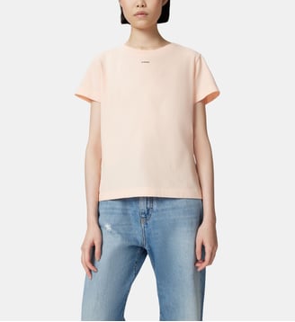 T-shirt à minilogo pinko - Pinko - Rose et châtain clair