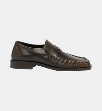 D-Amber - Mocassins Penny en cuir - Diesel - Marron