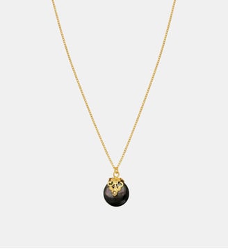 Collier pendentif ajustable   - Positano - Satellite - Gris