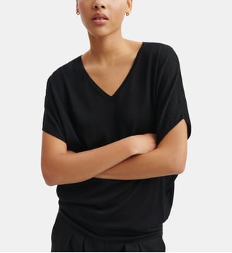 Pull V chauve-souris - Bompard - Noir