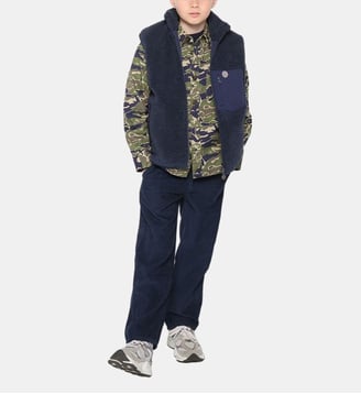Pantalon 549 garçon coupe droite taille élastiquée - Serge Blanco - Bleu foncé