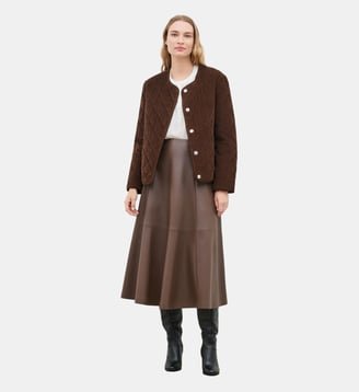 Veste vrosie - Motif uni - Coton - Caroll - Marron foncé