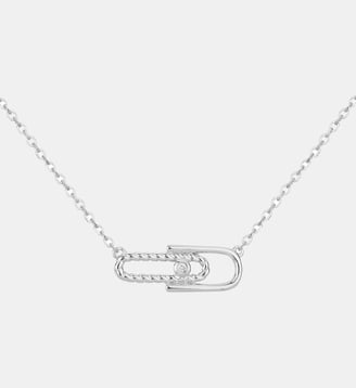 Collier en Argent avec diamant blanc - La Garçonne Diamant - Argent