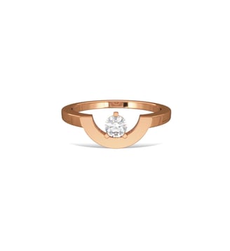 Bague Intrépide petit arc 0.25 carat - Loyal.e Paris - Or rose
