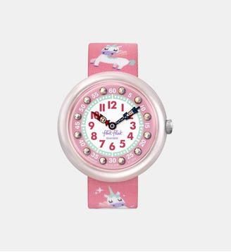 Montre Up in the sky Rose FBNP121 - Flik Flak - Blanc