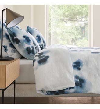Housse de couette, en lin lavé - AM.PM - Bleu