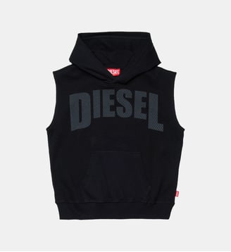 Sweat-shirt sans manches avec logo - Diesel Kids - Noir