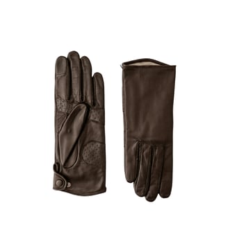 Gants Amal Femme Cuir Agneau Doublés Soie Agnelle