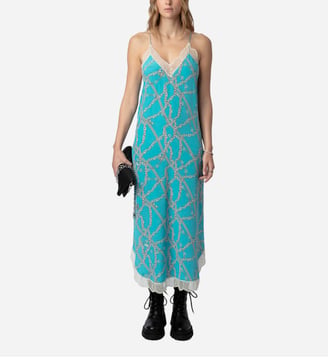 Robe Ristyl 100% Soie - Zadig&Voltaire - Bleu aqua