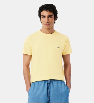 T-shirt coton Pima léger - Lacoste - Jaune