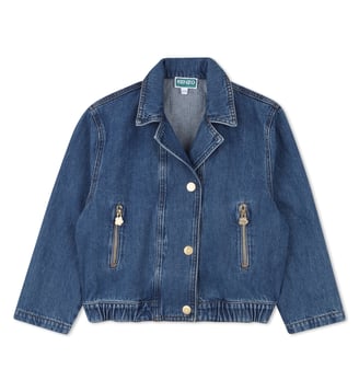 Veste en denim - Kenzo Kids - Denim light blue