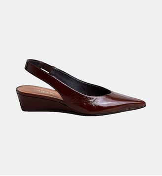 Escarpins sling back compensés Doleance - Jonak - Marron