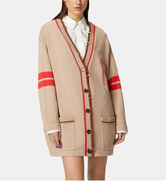 Cardigan style varsity avec broderie et écusson Pinko