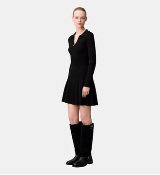 Robe courte maille fine - Claudie Pierlot - Noir