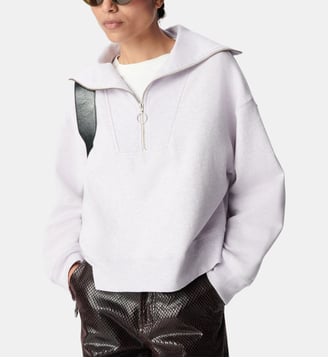 Sweat col camionneur - Ikks - Lilas