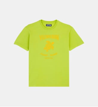 T-shirt en coton imprimé logo tortue - Vilebrequin - Citronnelle
