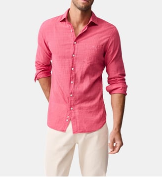 Chemise slim en cotton Taupo Bay - Rodd & Gunn - Geranium