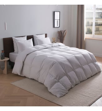 Couette Eclipse - 50% Duvet - Tempérée - Drouault - Blanc