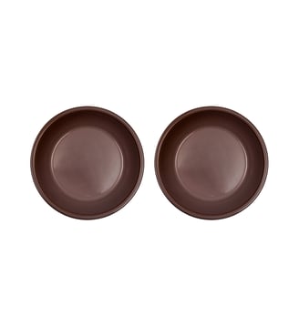 Assiette en terre cuite à décor rond - OYOY - Marron