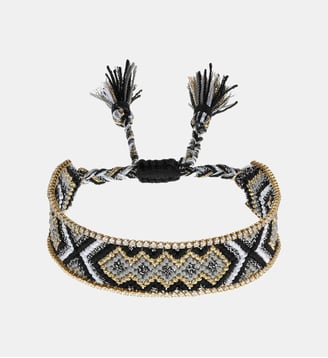 Bracelet tissé réglable YSADOR - Hipanema - Noir