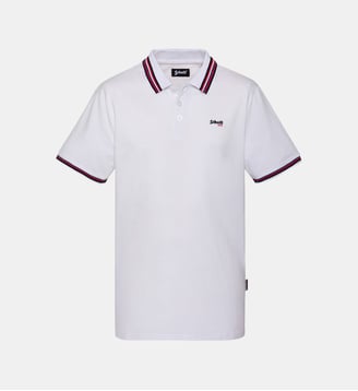Polo avec liserés tricolores Schott