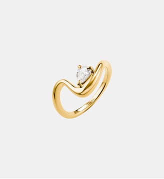 Bague avec zirconia en forme de goutte - Thomas Sabo - Or