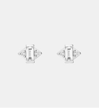 Boucles D'Oreilles Puces Endless - Djula - Or blanc