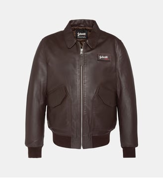 Blouson CWU, cuir d'agneau Schott