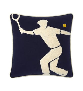 Housse de coussin en coton - Lacoste Home - Marine