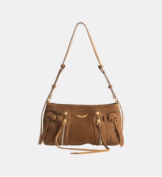 Sac Madison Mini Suede - Zadig&Voltaire - Marron cognac