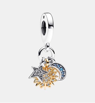Charm Pendant Triple Céleste Bimatière - Pandora - Bicolor