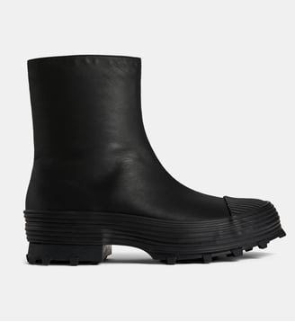 Bottines Traktori cuir - Camperlab - Noir