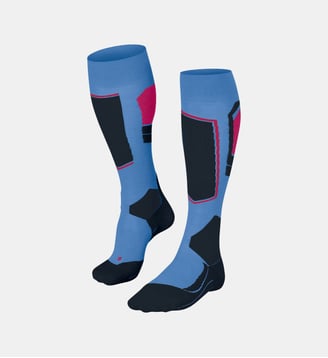 Mi-Bas SK4 Advanced Laine - Falke - Bleu matin